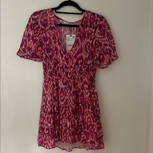 Women's Pink Patterned Top